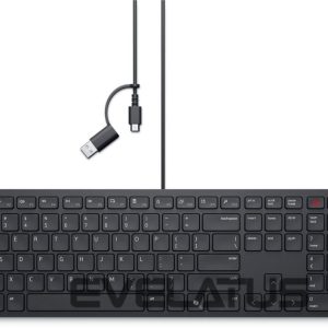 Computer keyboard Dell  | Collaboration Keyboard | KB525C | Keyboard | Wired | Ukrainian (QWERTY) | Black | USB-C 