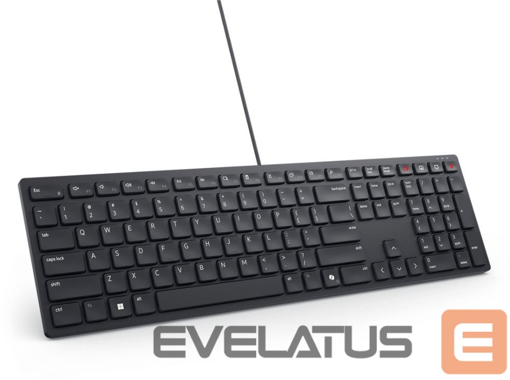 Computer keyboard Dell | Collaboration Keyboard | KB525C | Keyboard | Wired | Ukrainian (QWERTY) | Black | USB-C