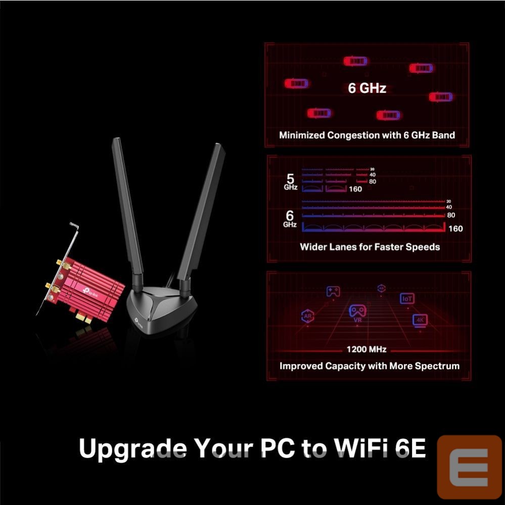 Commutator TP-Link WRL ADAPTER 5400MBPS WI-FI 6E/ARCHER TXE75E