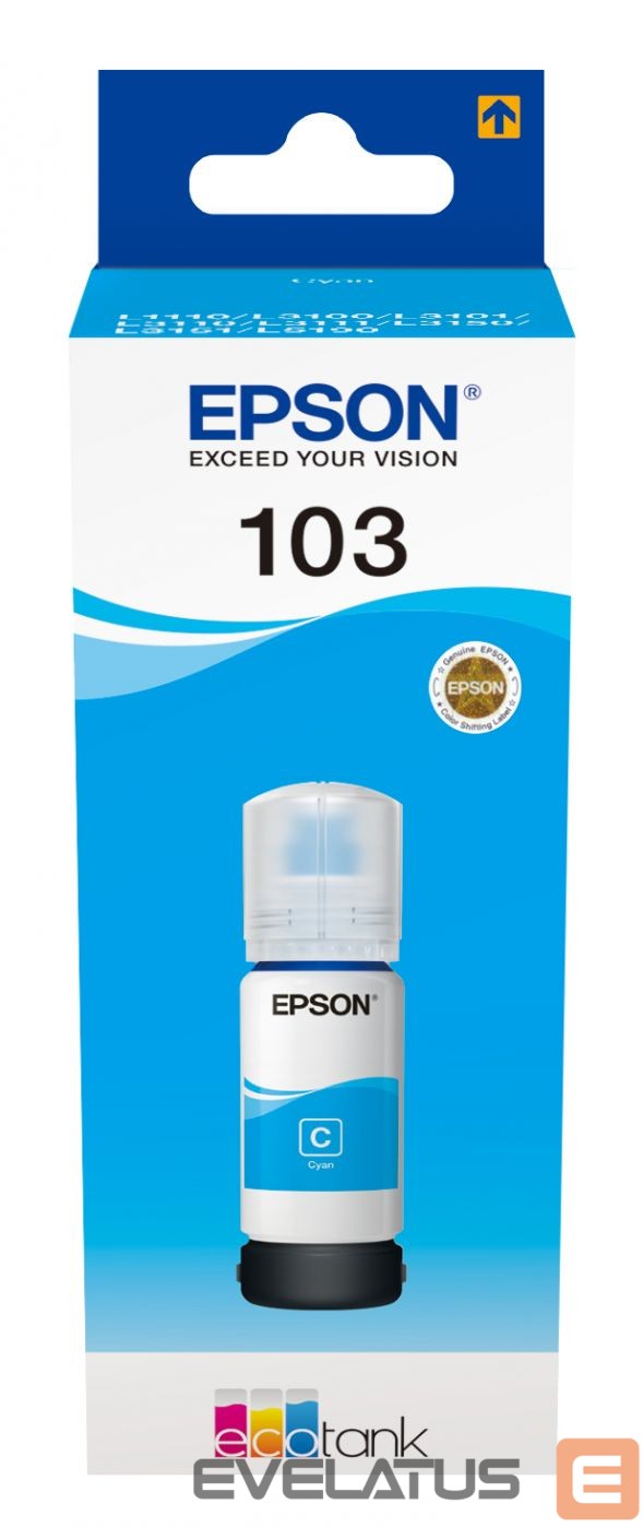 Printer accessories EPSON 103 ECOTANK Ink Bottle, Cyan