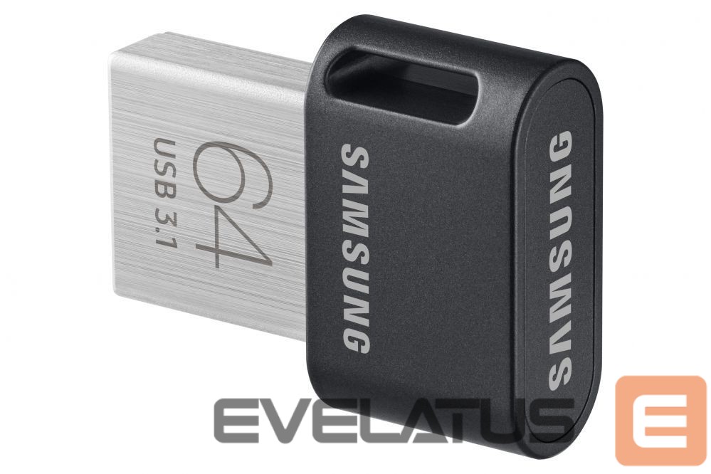 Flash drive Samsung FIT Plus MUF-64AB/APC 64 GB, USB 3.1, Black/Silver