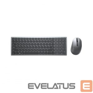 Computer keyboard Dell  KM7120W Keyboard and Mouse Set, Wireless, Batteries included, NORD, Titan Gray 