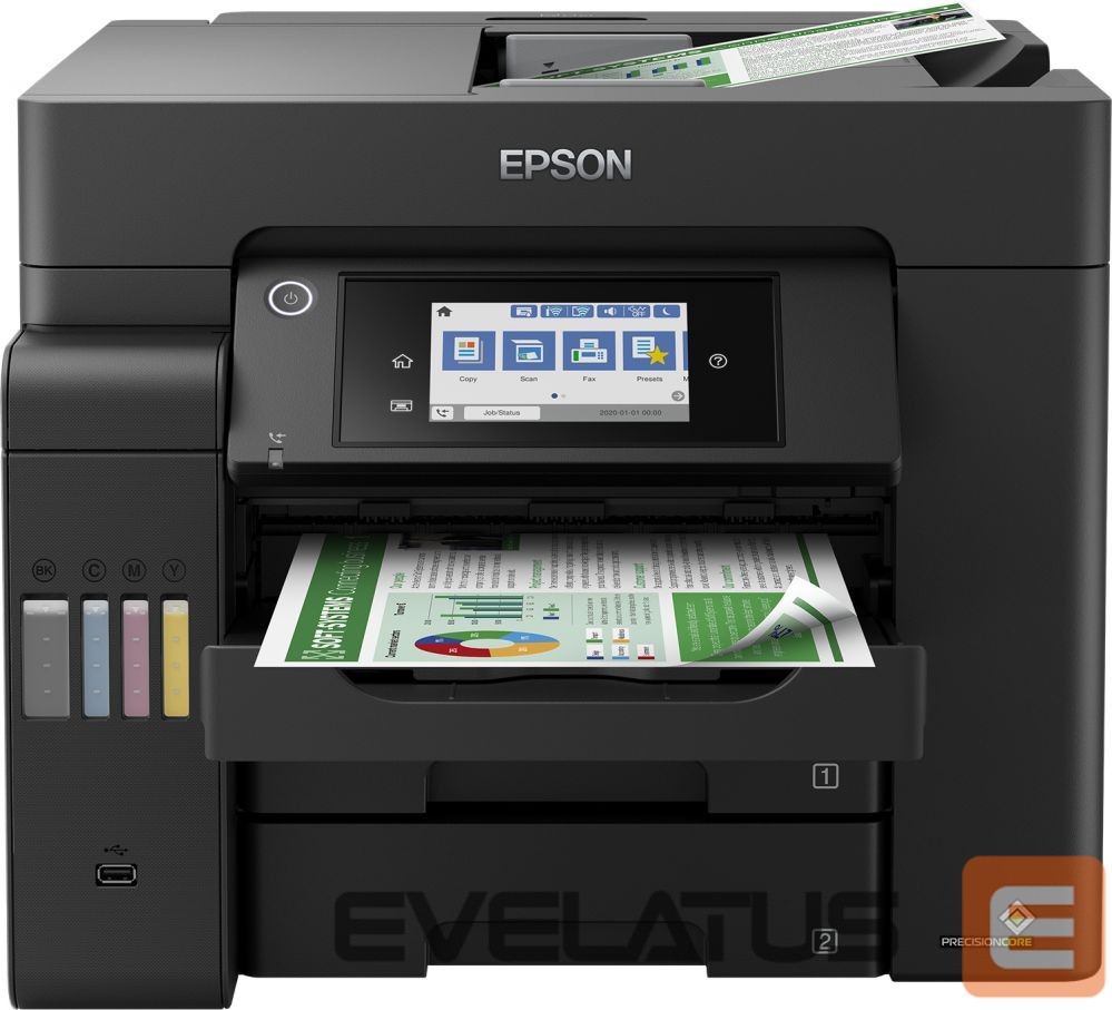Printer EPSON Multifunctional Printer EcoTank L6550 Colour, Inkjet, A4, Wi-Fi, Black