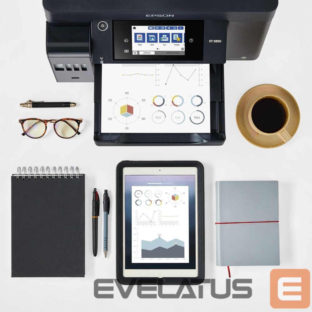 Printer EPSON Multifunctional Printer EcoTank L6550 Colour, Inkjet, A4, Wi-Fi, Black