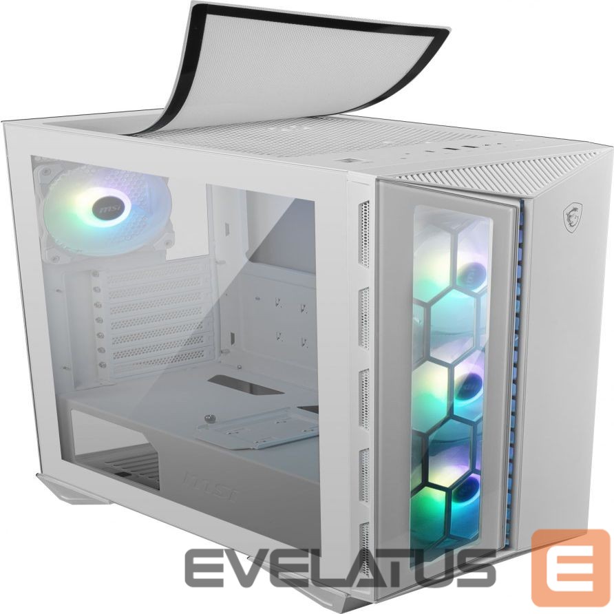 Computer case MSI MPG GUNGNIR 110R White, Mid-Tower, Power supply included No