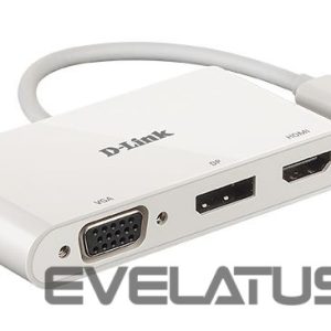Routers D-link  3-in-1 USB-C to HDMI/VGA/DisplayPort Adapter DUB-V310	 0.11 m 