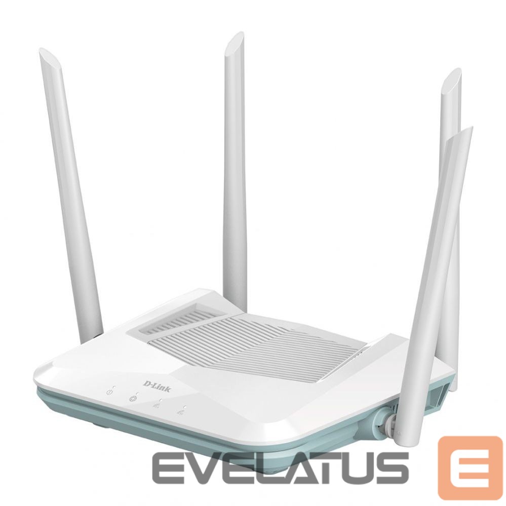 Routers D-link AX1500 Smart Router R15 802.11ax, 1200+300 Mbit/s, 10/100/1000 Mbit/s, Ethernet LAN (RJ-45) ports 3, Mesh Support Yes, MU-MiMO Yes, Antenna type 4xExternal