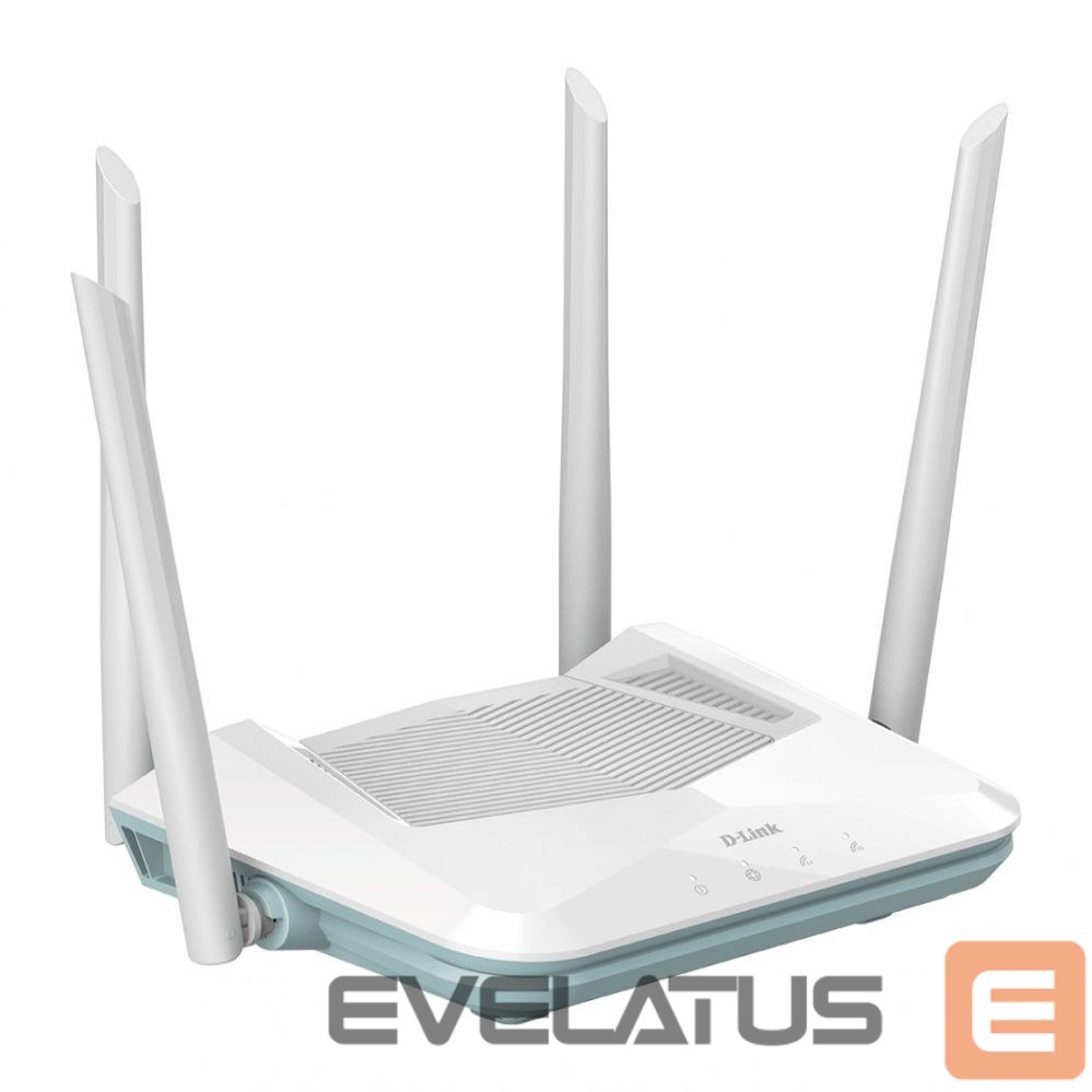 Routers D-link AX1500 Smart Router R15 802.11ax, 1200+300 Mbit/s, 10/100/1000 Mbit/s, Ethernet LAN (RJ-45) ports 3, Mesh Support Yes, MU-MiMO Yes, Antenna type 4xExternal