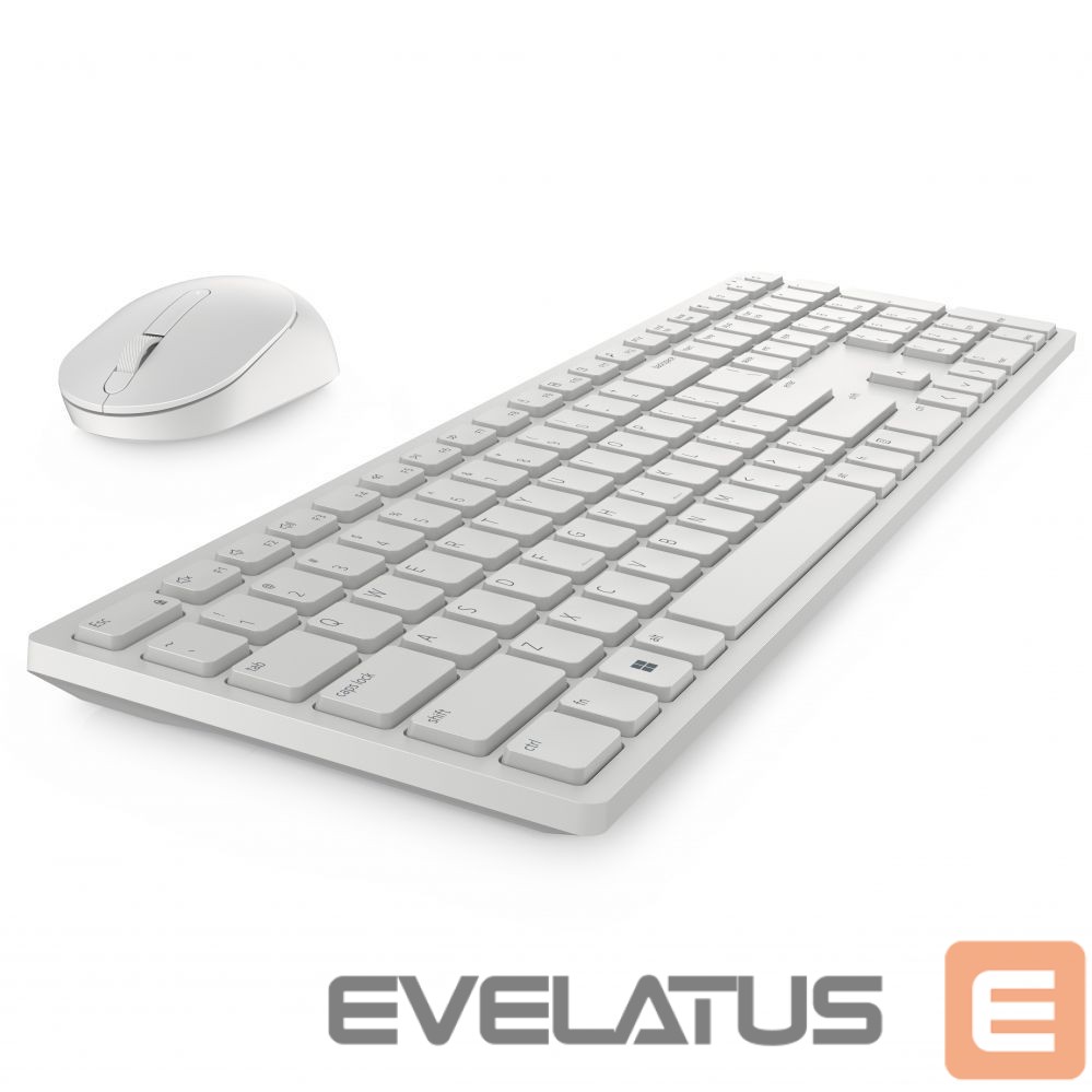 Computer keyboard Dell Keyboard and Mouse KM5221W Pro Wireless, US, 2.4 GHz, White