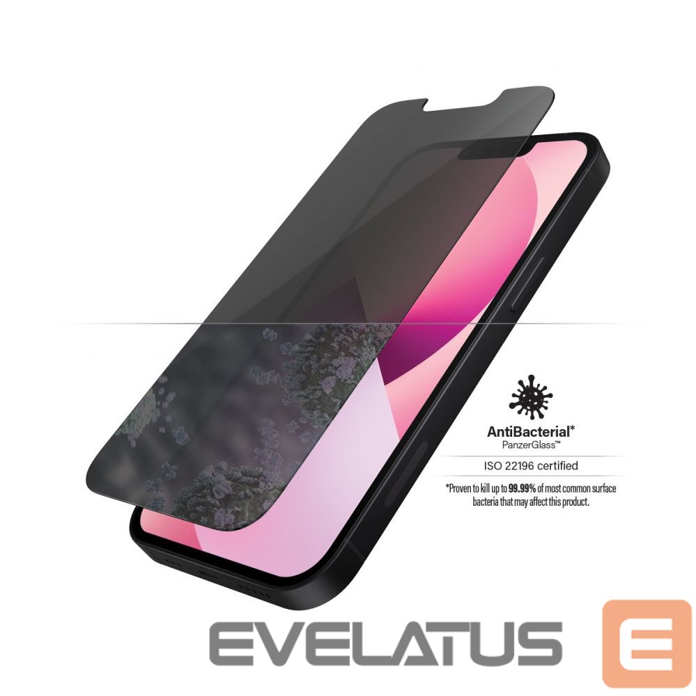 Back panel cover PanzerGlass Apple, iPhone 13 Mini, Tempered glass, Black, Privacy Screen Protector