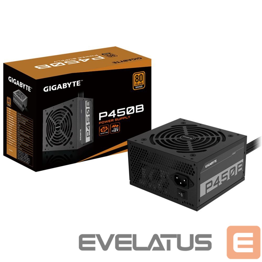 Power Supply Gigabyte GP-P450B 450 W, 80 PLUS Bronze certified