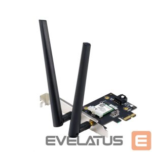 Routers Asus  Wi-Fi Adapter, Tri-Band, Wi-Fi 6E Adapter PCE-AXE5400 802.11ax 