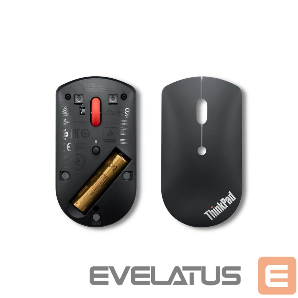 Computer mouse Lenovo ThinkPad Bluetooth Silent Mouse Black, Bluetooth 5.0
