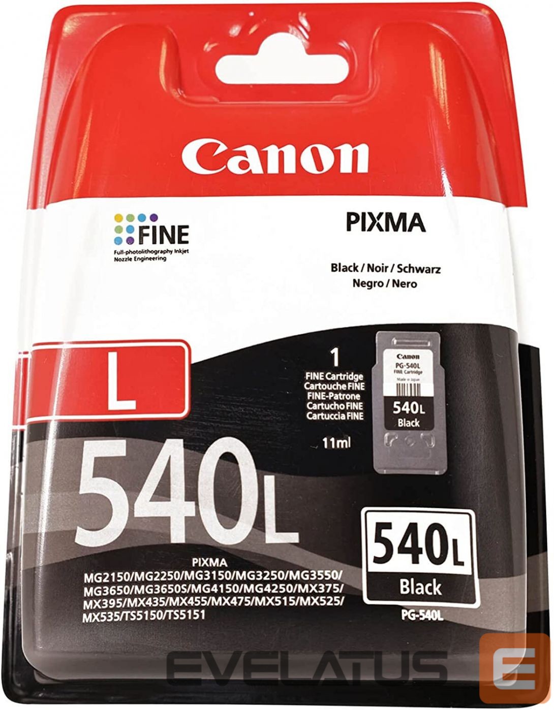 Printers Canon CANON PG-540L Black Ink Cartridge 300P