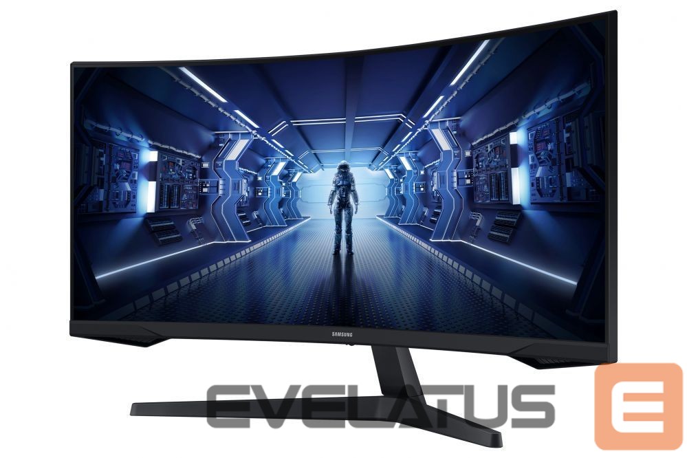 Monitor Samsung Curved Monitor LC34G55TWWPXEN 34 ", VA, UWQHD, 3440 x 1440, 21:9, 1 ms, 250 cd/m², Black, 165 Hz, HDMI ports quantity 1