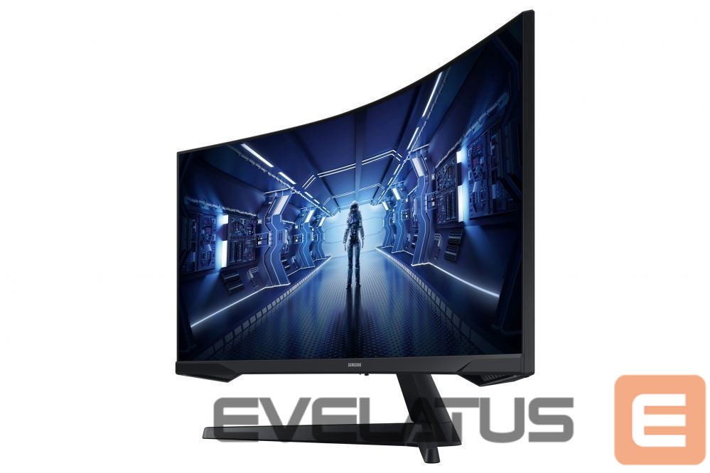 Monitor Samsung Curved Monitor LC34G55TWWPXEN 34 ", VA, UWQHD, 3440 x 1440, 21:9, 1 ms, 250 cd/m², Black, 165 Hz, HDMI ports quantity 1