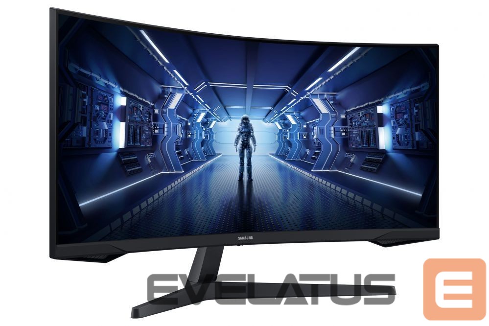 Monitor Samsung Curved Monitor LC34G55TWWPXEN 34 ", VA, UWQHD, 3440 x 1440, 21:9, 1 ms, 250 cd/m², Black, 165 Hz, HDMI ports quantity 1