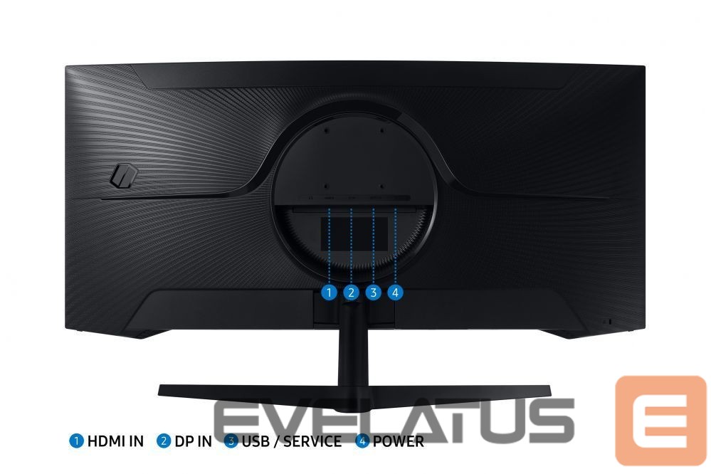 Monitor Samsung Curved Monitor LC34G55TWWPXEN 34 ", VA, UWQHD, 3440 x 1440, 21:9, 1 ms, 250 cd/m², Black, 165 Hz, HDMI ports quantity 1