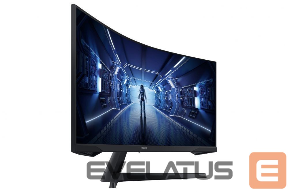 Monitor Samsung Curved Monitor LC34G55TWWPXEN 34 ", VA, UWQHD, 3440 x 1440, 21:9, 1 ms, 250 cd/m², Black, 165 Hz, HDMI ports quantity 1