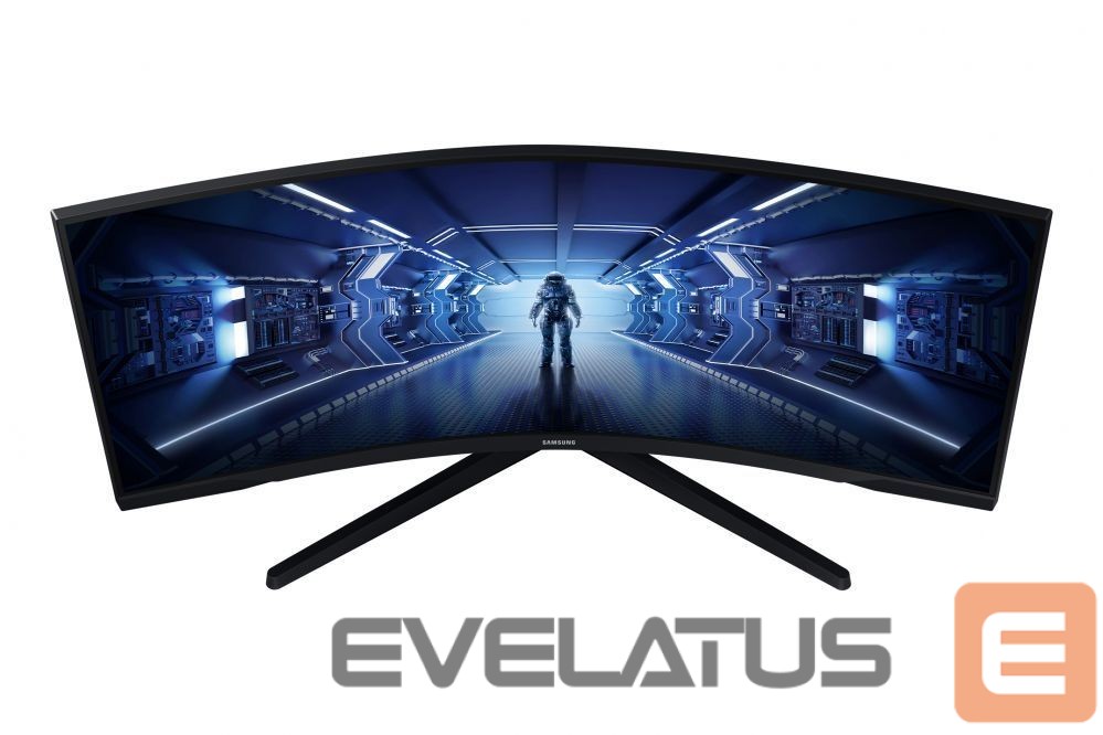 Monitor Samsung Curved Monitor LC34G55TWWPXEN 34 ", VA, UWQHD, 3440 x 1440, 21:9, 1 ms, 250 cd/m², Black, 165 Hz, HDMI ports quantity 1