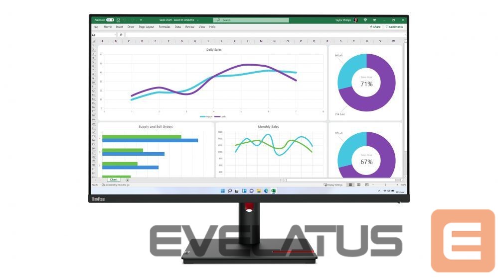 Monitors Lenovo LENOVO ThinkVision T32h-30 31.5i Monitor