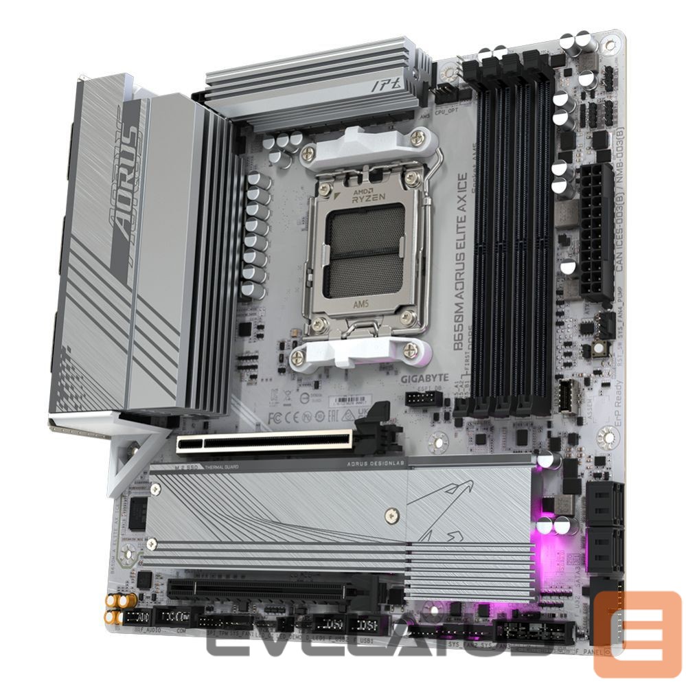 Motherboard for Intel processors Gigabyte B650M A ELITE AX ICE 1.0 M/B