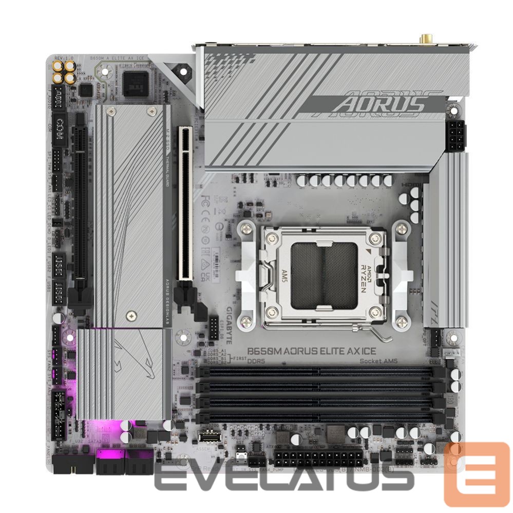 Motherboard for Intel processors Gigabyte B650M A ELITE AX ICE 1.0 M/B