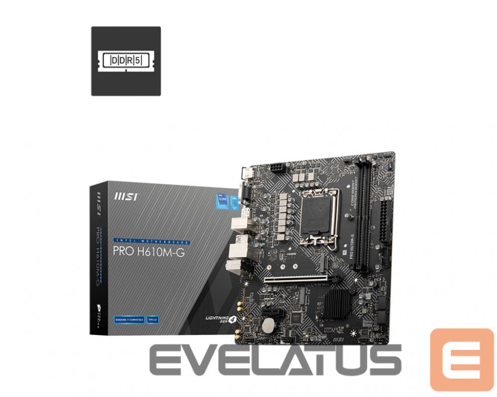 Motherboard for Intel processors MSI PRO H610M-G