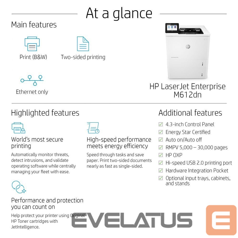 Printer HP HP LaserJet Enterprise M612dn (ML)