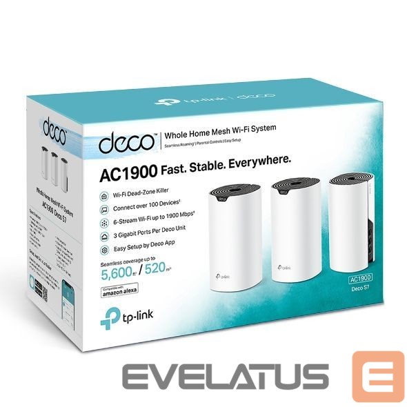 Routers TP-Link Deco S7(3-pack) AC1900 Whole Home Mesh Wi-Fi System