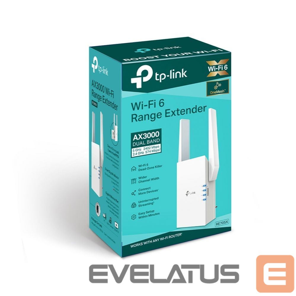 Routers TP-Link WRL RANGE EXTENDER 3000MBPS/RE705X