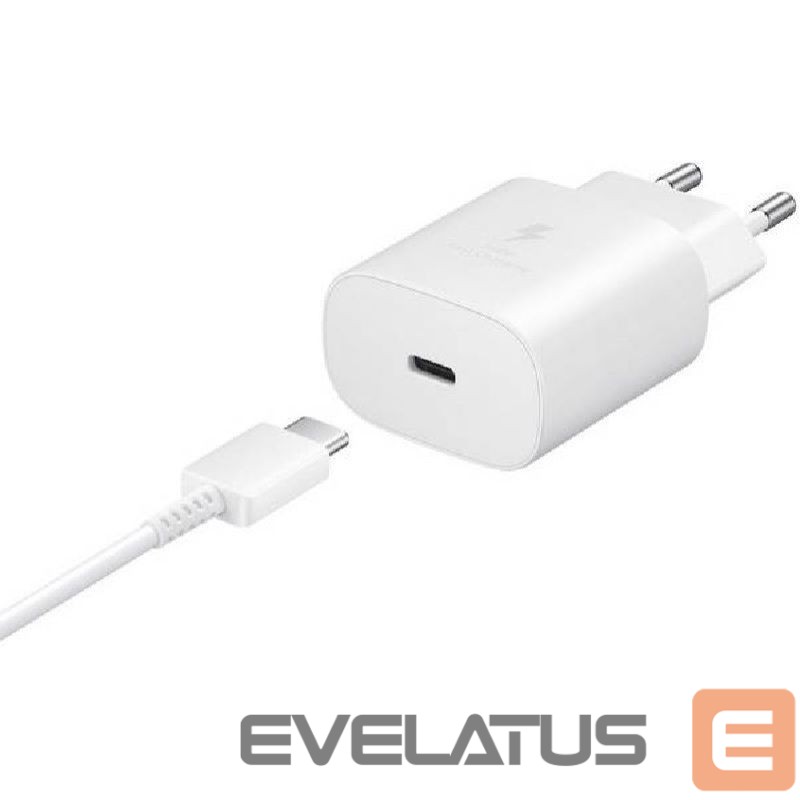 Adapter Samsung Samsung Travel Quick charger Type-C to Type-C 25W, 1M EP-TA800XWEGWW White