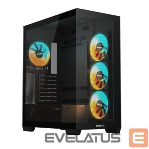 Computer case Gigabyte  Case||GB-C500P ST|MidiTower|Case product features Transparent panel|ATX|MicroATX|MiniITX|Colour Black|GB-C500PST 