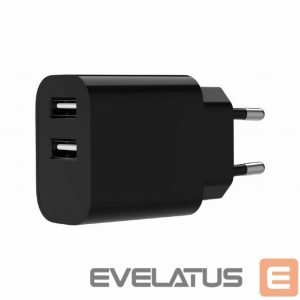 Cables and wires Gembird  CHARGER USB UNIVERSAL BLACK/2P TA-UC-2A12-01-BK 