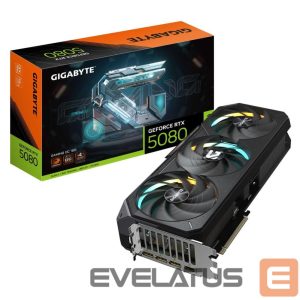 Graphic card / Video cards Gigabyte  Graphics Card||NVIDIA GeForce RTX 5080|16 GB|GDDR7|256 bit|PCIE 5.0 16x|GPU 2617 MHz|Triple slot Fansink|1xHDMI|3xDisplayPort|GV-N5080GAMINGOC-16GD 