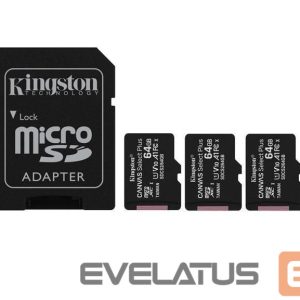 Other Computer Accessory Kingston  MEMORY MICRO SDXC 64GB UHS-I/3PACK SDCG4/64GB 