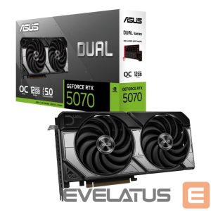 Graphic card / Video cards Asus  Graphics Card||NVIDIA GeForce RTX 5070|12 GB|GDDR7|192 bit|PCIE 5.0 16x|Dual Slot Fansink|1xHDMI|3xDisplayPort|DUAL-RTX5070-O12G 