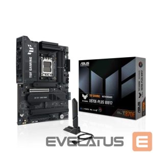 Motherboard for AMD processors Asus  Mainboard||AMD X870E|SAM5|ATX|Memory DDR5|Memory slots 4|1xPCI-Express 3.0 1x|1xPCI-Express 4.0 16x|1xPCI-Express 5.0 16x|4xM.2|1xHDMI|4xUSB 2.0|7xUSB 3.2|2xUSB-C|1xRJ45|3xAudio port|TUFGAMX870E-PLUSWIFI7 