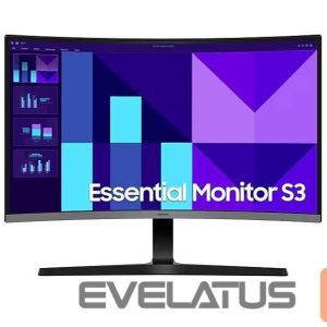 Monitor Samsung  LCD Monitor||LS27D390GAUXEN|27"|Business/Curved|Tilt|Matte|Panel VA|1920x1080|16:9|100Hz|4 ms|LS27D390GAUXEN 