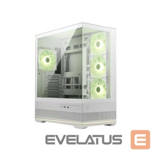Computer case MSI  Case||MAG PANO 110R PZ / WHITE|MidiTower|Case product features Transparent panel|Not included|Colour Black|MAGPANO110RPZWHITE 