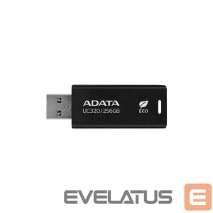Flash drive ADATA  MEMORY DRIVE FLASH USB3.2 256G/BLACK UC320-256G-RBK/BK 