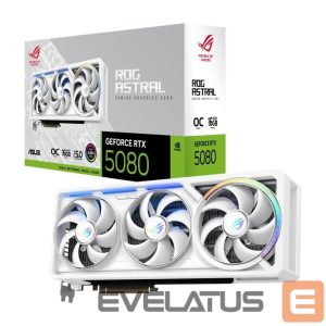 Graphic card / Video cards Asus  Graphics Card||NVIDIA GeForce RTX 5080|16 GB|GDDR7|256 bit|Triple slot Fansink|ROG-ASTRAL-RTX5080O16G-WH 