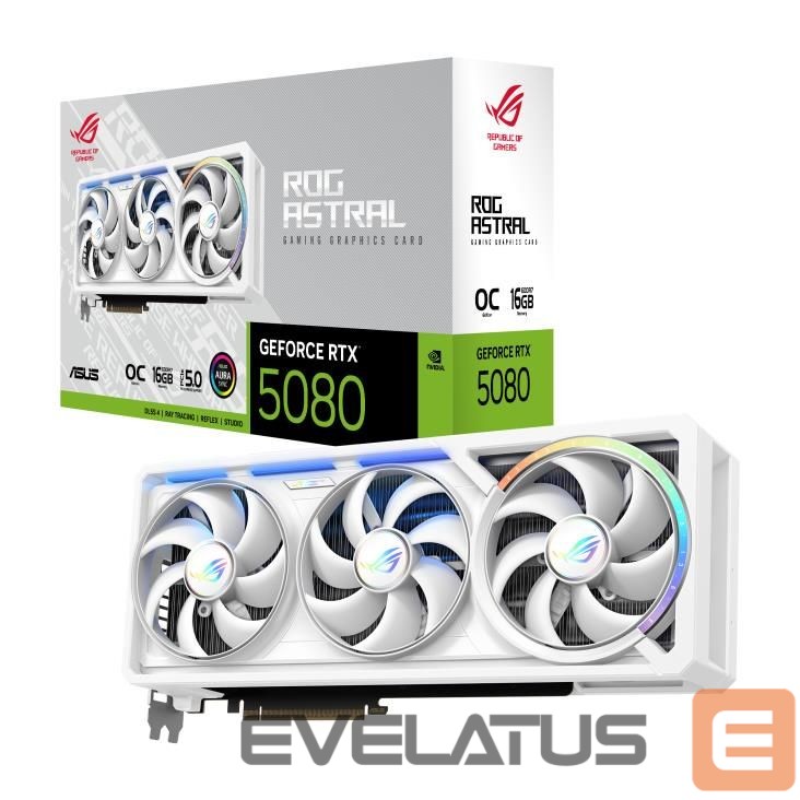Graphic card / Video cards Asus Graphics Card||NVIDIA GeForce RTX 5080|16 GB|GDDR7|256 bit|Triple slot Fansink|ROG-ASTRAL-RTX5080O16G-WH