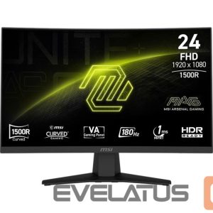 Monitor MSI  LCD Monitor||MAG 244C|23.6"|Gaming/Curved/Frameless|Matte|Panel VA|1920x1080|16:9|180Hz|1 ms|MAG244C 