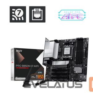 Motherboard for AMD processors MSI  Mainboard||AMD B850|SAM5|Micro-ATX|Memory DDR5|Memory slots 4|PROB850M-PWIFI 