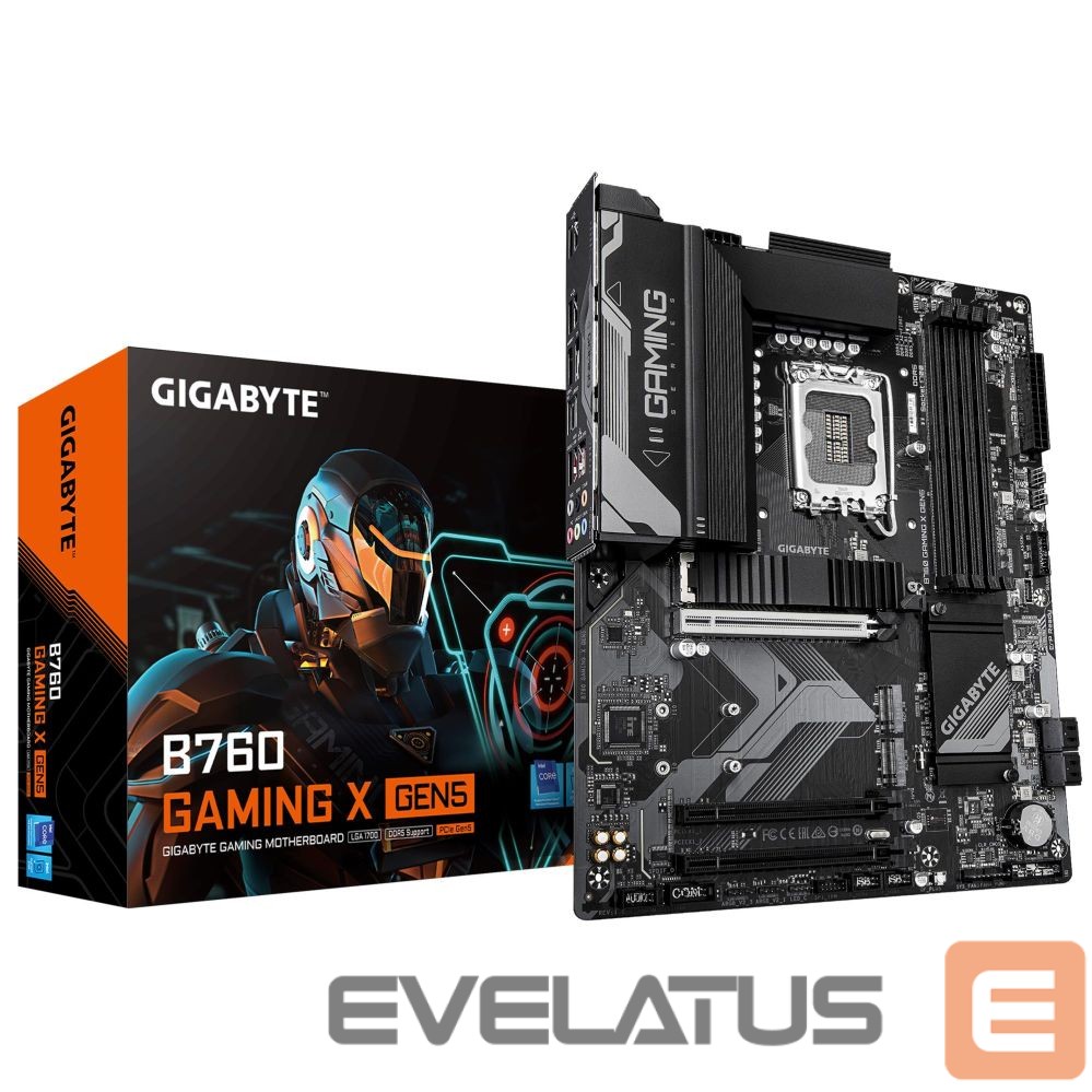 Motherboard for Intel processors Gigabyte Mainboard||Intel B760 Express|LGA1700|ATX|Memory DDR5|Memory slots 4|B760GAMINGXGEN5