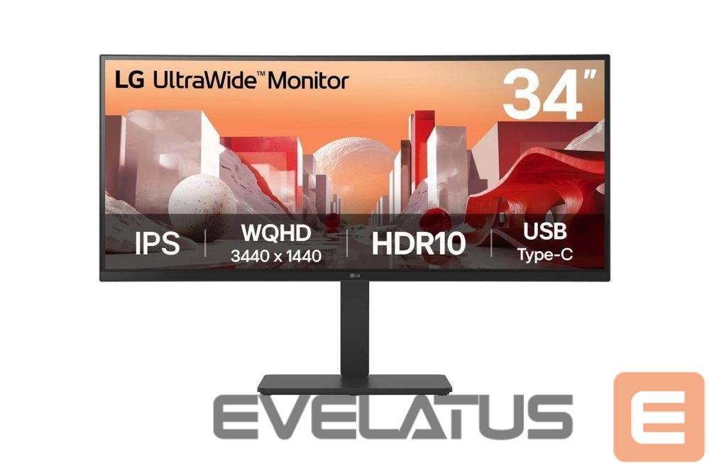 Monitor LG LCD Monitor||34 "|3440 x 1440 pixels|Wide Quad HD|Native aspect ratio 21:9|LCD|Curved|34BA75QE-B