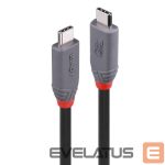 Cable LINDY  CABLE USB4 240W TYPE C 0.8M/40GBPS ANTHRA LINE 36956 