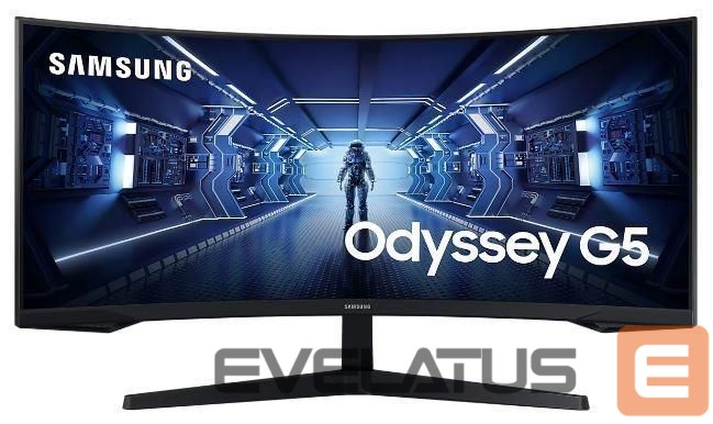 Monitor Samsung LCD Monitor||Odyssey G5|34"|Gaming/Curved/21 : 9|Panel VA|3440x1440|21:9|1 ms|Tilt|Colour Black|LC34G55TWWPXEN