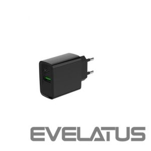 Cables and wires Gembird  CHARGER USB UNIVERSAL QC3.0/TA-UC-PDQC20-01-BK 